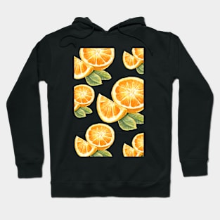 Orange fruit_pattern Hoodie